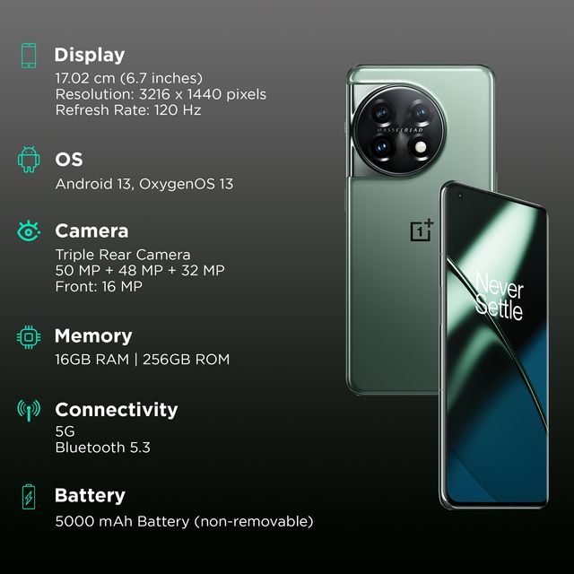 OnePlus 11 5G 256GB | 16GB Green-798A