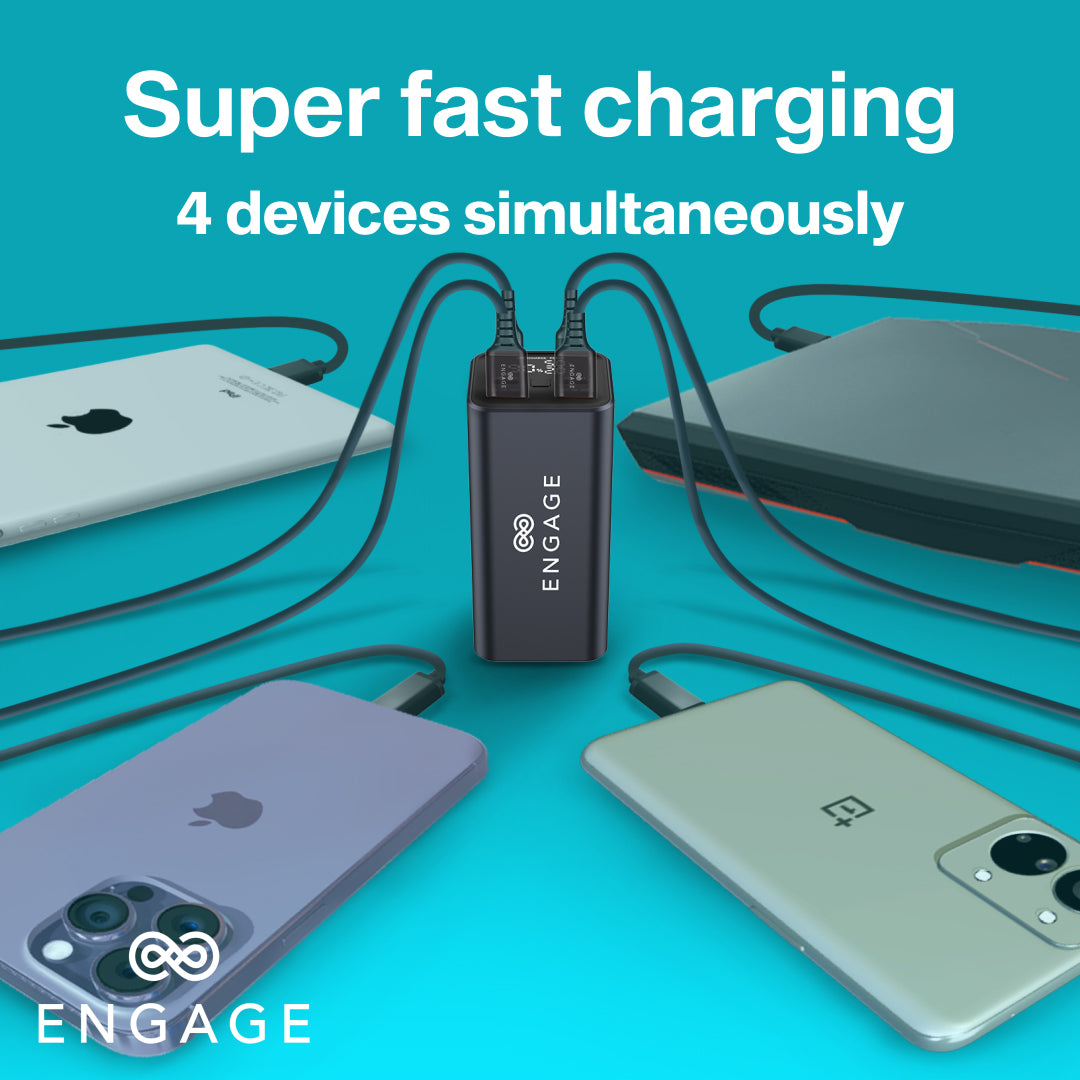 Engage Super Charge 20000 mAh 100W Powerbank with LED  Display-20ZX