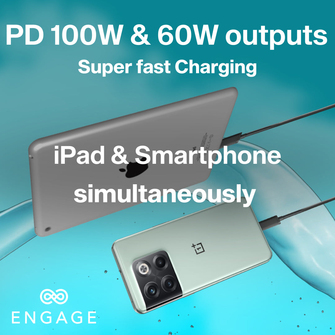 Engage Super Charge 20000 mAh 100W Powerbank with LED  Display-20ZX