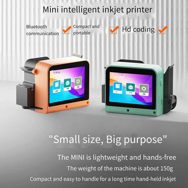 T1 Portable Handheld Inkjet Printer with Touch Screen Orange
