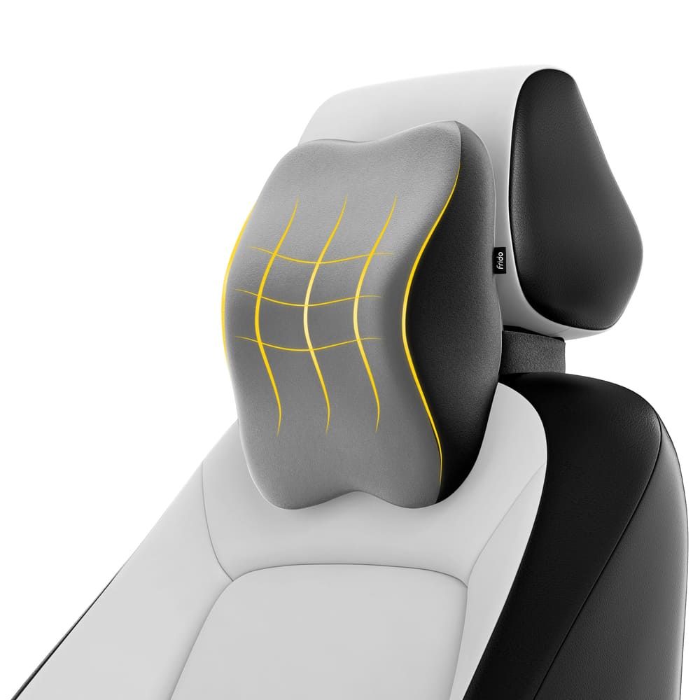 Seat Car Neck Pillow Memory Foam Car Headrest Lumbar Support Cushion, Upgrade Ergonomic Car  Seat Headrest Lumbar Cushion With Adjustable Strap, Car Lumbar Support  Pillow And Car Neck Pillow Kit For Neck Back Pain Relief main image 0