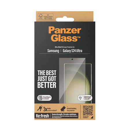 PanzerGlass Tempered Glass with Easy Aligner for Galaxy S24 Ultra - PZGU