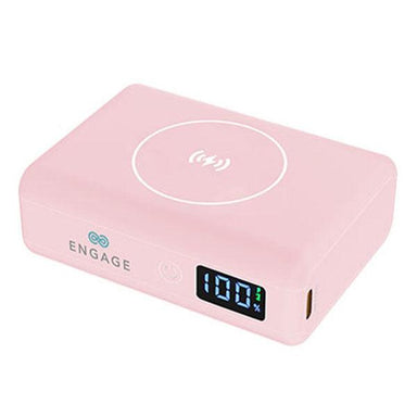 Engage Ultra Compact 10000mAh Wireless Power Bank PD 45W Pink - Future Store