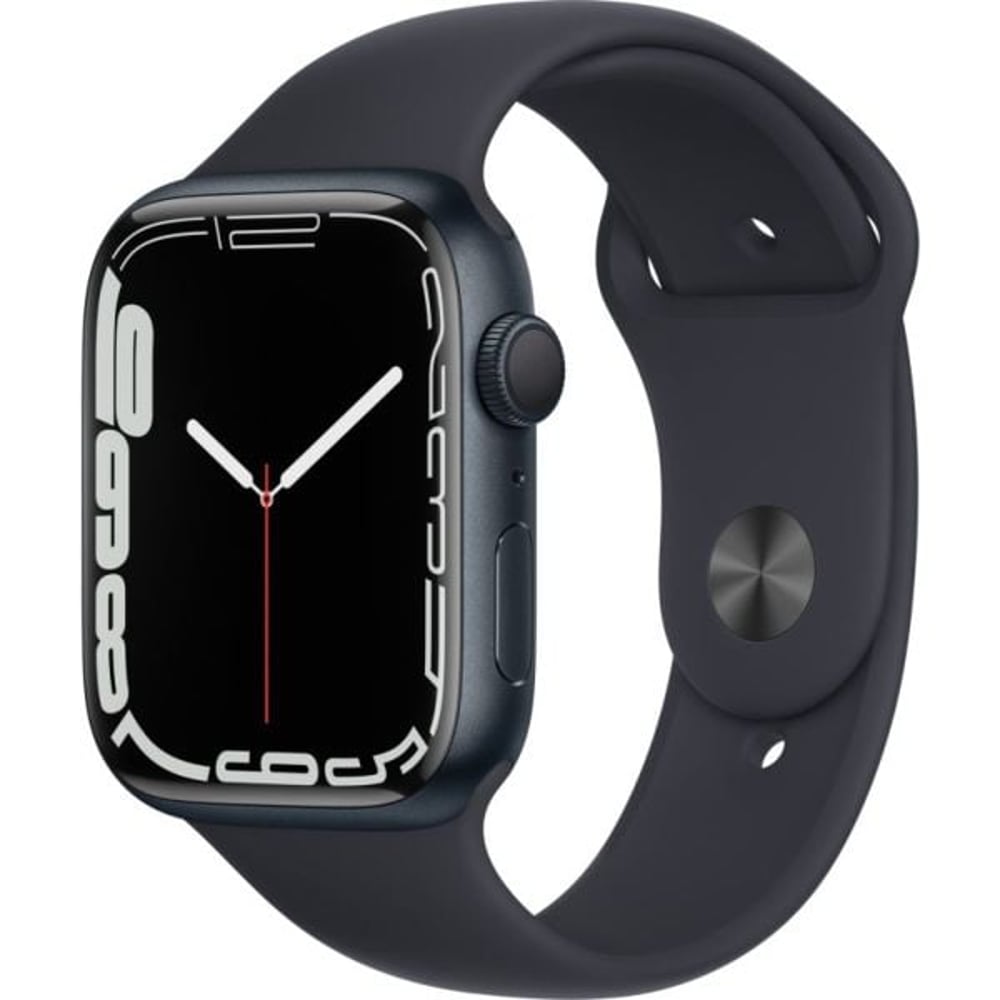 Apple Watch Series GPS Cellular, 45mm Midnight Aluminium Case with  Midnight Sport Band Regular