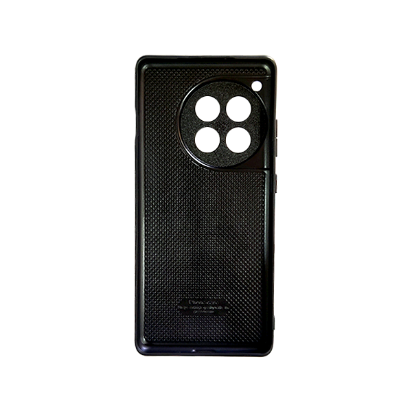 OnePlus 12 Premium Faux Leather Phone Case Grey