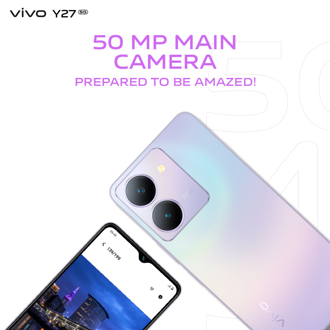 VIVO Y27 5G 128GB | 8GB Satin Purple-GIEG