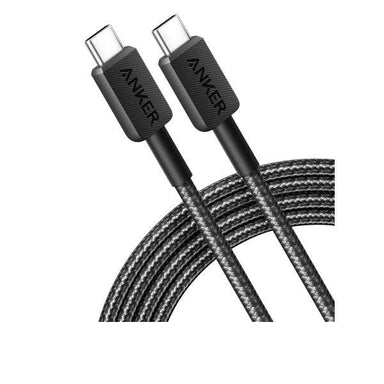 Anker 322 USB-C to USB-C Cable 60W Braided (0.9m/3ft) -Black - Future Store