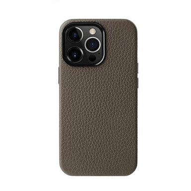 Melkco Paris Premium Leather Case For iPhone 13 Pro Max Grey - Future Store