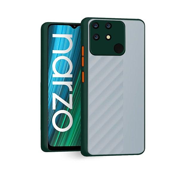 Smoke Translucent Matte Camera Protection Back Case for Realme