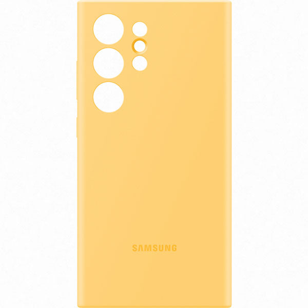 Samsung Galaxy S24 Ultra Silicone Case Yellow- 8FLH