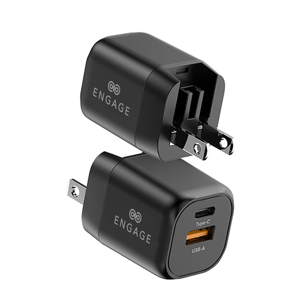 Engage Dual Port 20W PD Fast Charger/Adapter with Interchangeable Adapter-9EFA