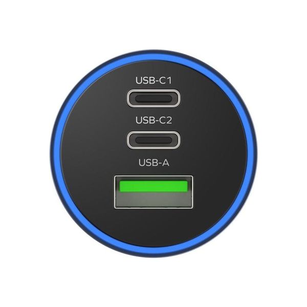 ONEPLUG 100W 3-Port Car Charger