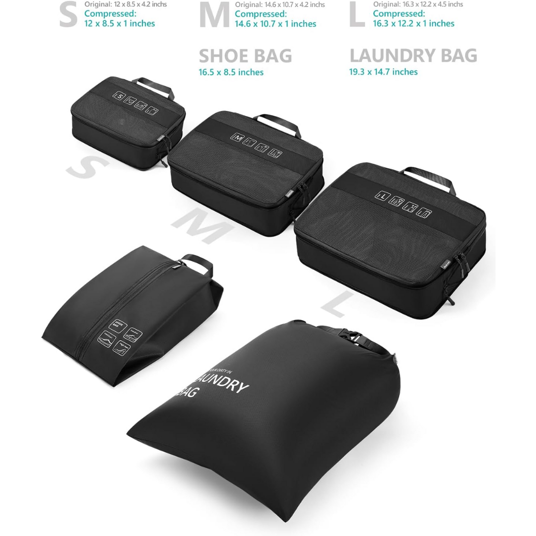 TRAVELEST 5 Pieces Travel Luggage Packing Cubes