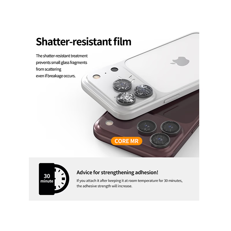 Araree Core Camera Matel Ring 1 Pcs Camera Lens Protector For Iphone 18 Pro Max/Iphone 18 Pro -Clear