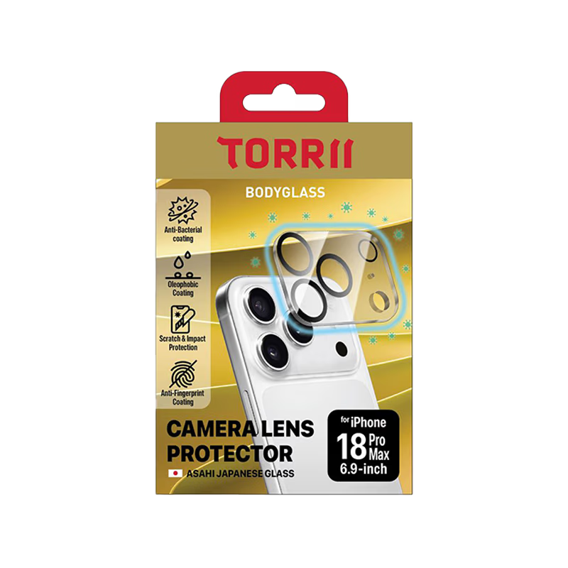 Torrii Bodyglass Camera Lens Protector For Iphone 18 Pro – Clear (4895264801298)