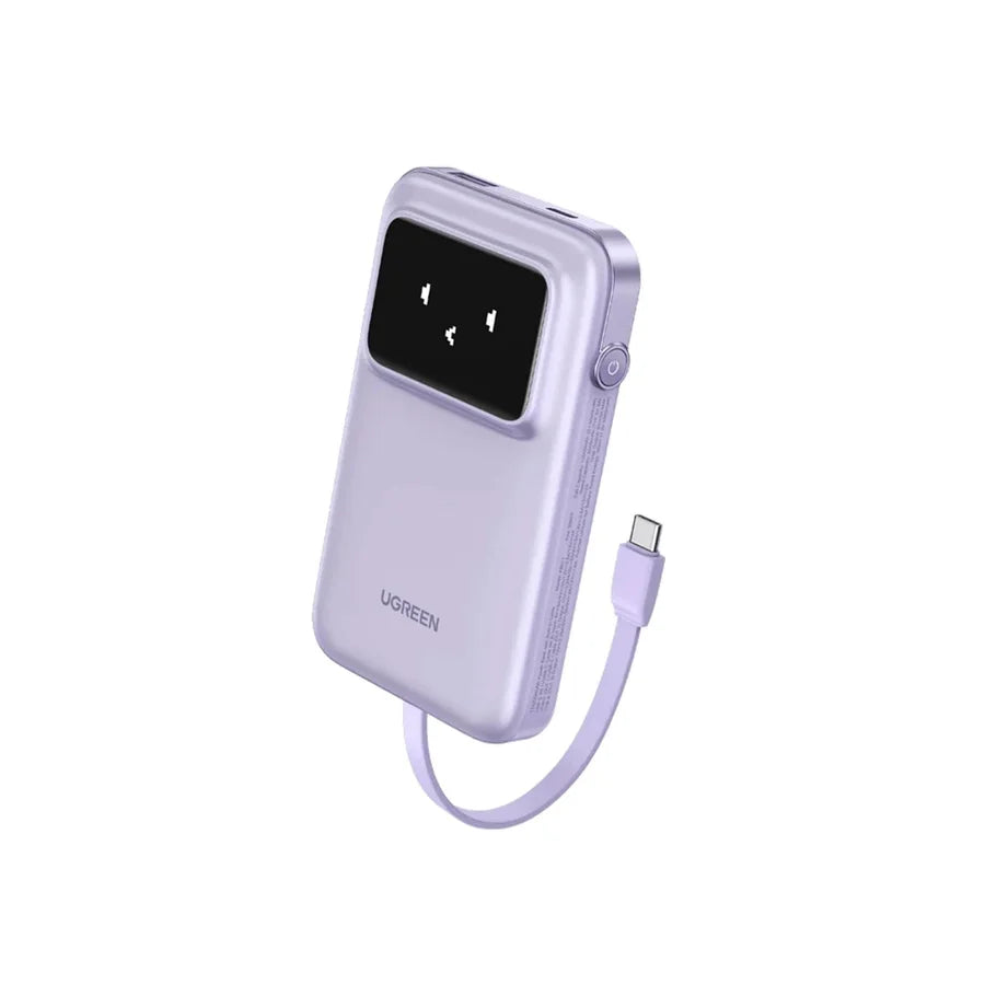 UGREEN Uno 10000mAh Magnetic Wireless 7.5W Power Bank 20W بنفسجي 