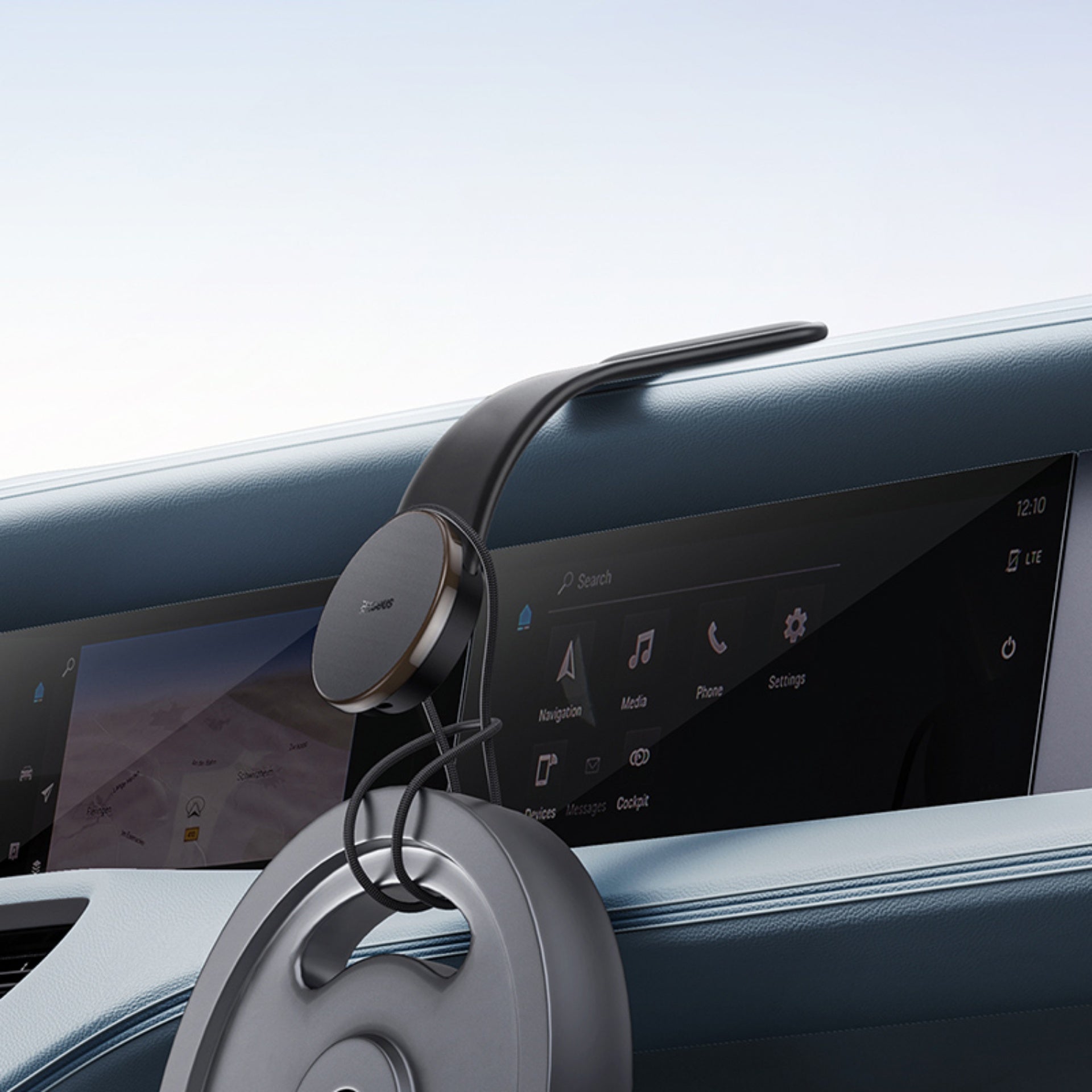 Baseus PrimeTrip C02 Pro Magnetic Wireless Charging Car Mount 15W - Cluster Black