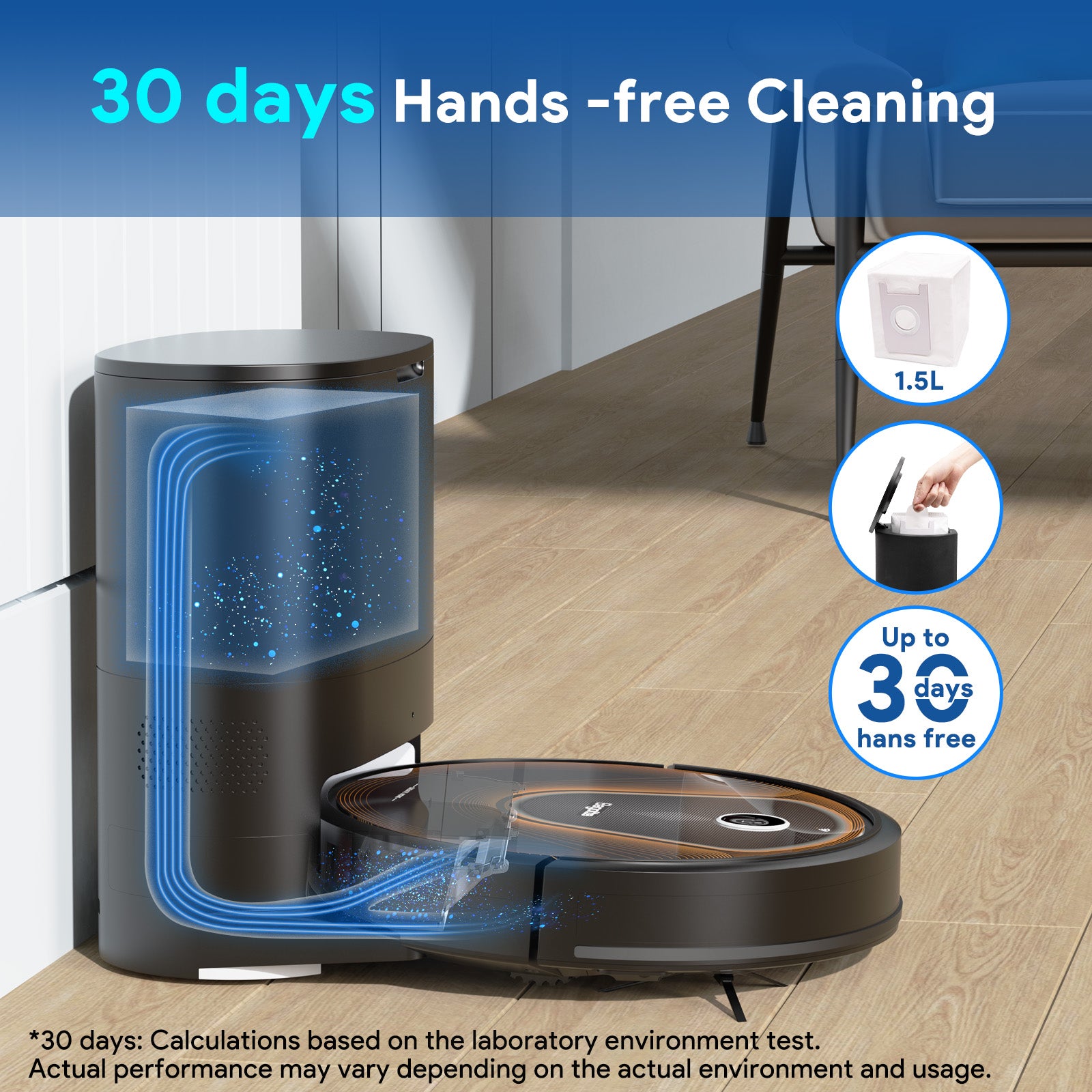 BG950 Max Robot Vaccumm Cleaner(3L/3200Mah/3000Pa)