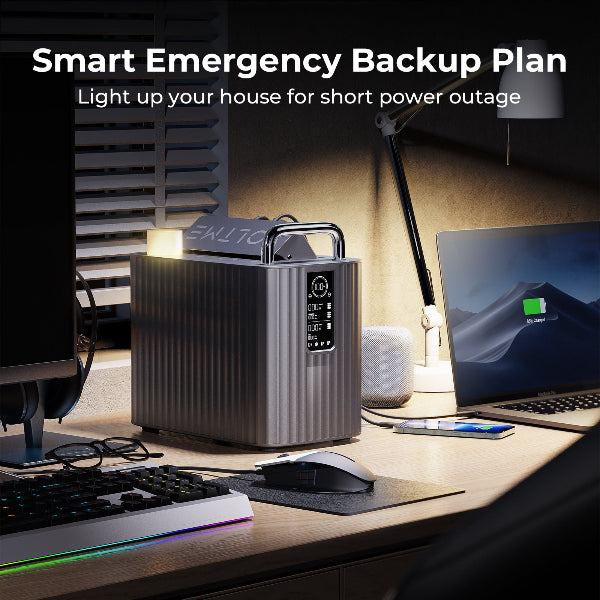 Voltme Hako Portable Power Station HK-600 (Hako Lite) 600W / 577.2WH / Silver / UK Specss