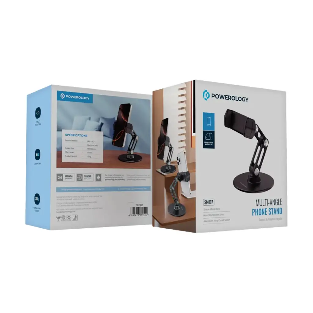 Powerology Multi-Angle Phone Stand Black