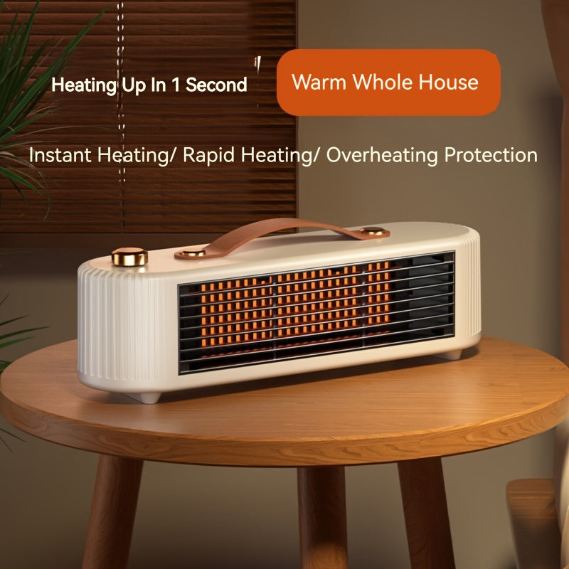 Portable Smart Heater with Dual Modes, Low Noise, and Overheat Protection - GREEN