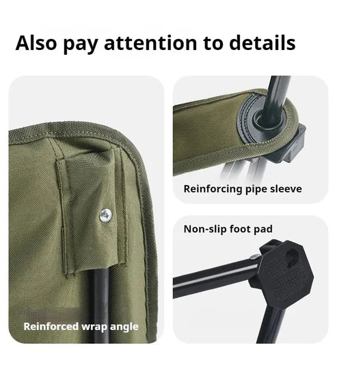 Naturehike Sea Star 001 Push-Up High-Back Cotton-Filled Moon Chair - Black