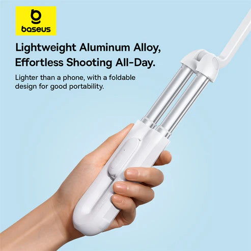 Baseus TechShot Dual-Support Phone Selfie Stick - Moon White