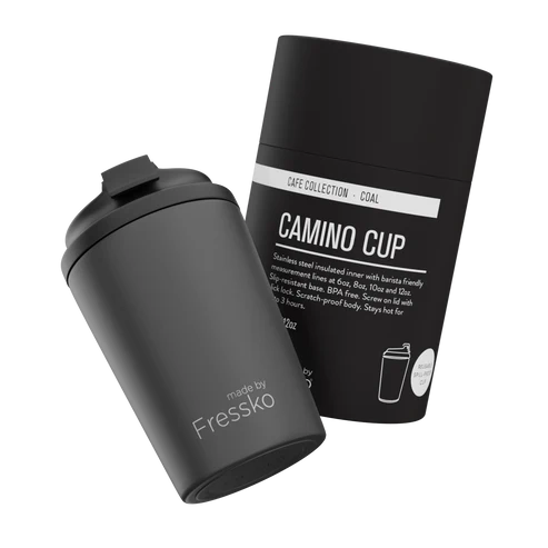 Fressko Camino 340ml / 12oz Cup - Stainless Steel - Coal