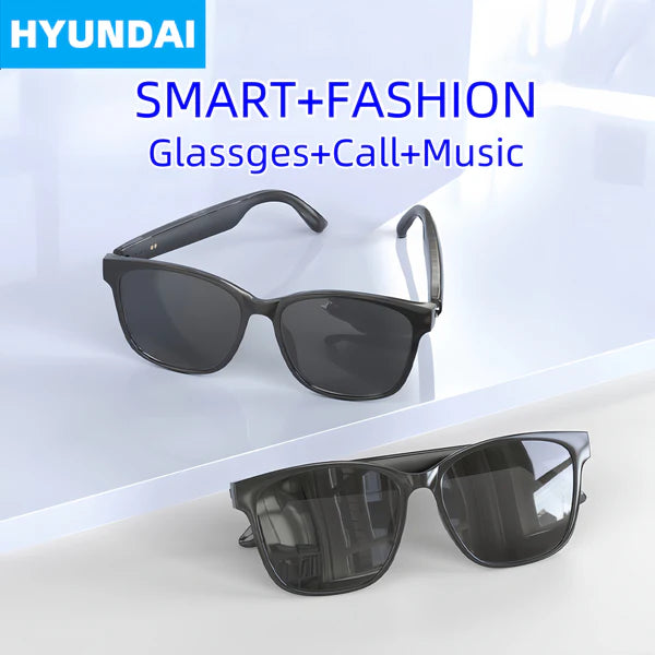 HYUNDAI HY C8 Wireless AI Smart Glasses With Inbuilt Speaker 70+ Langu ...