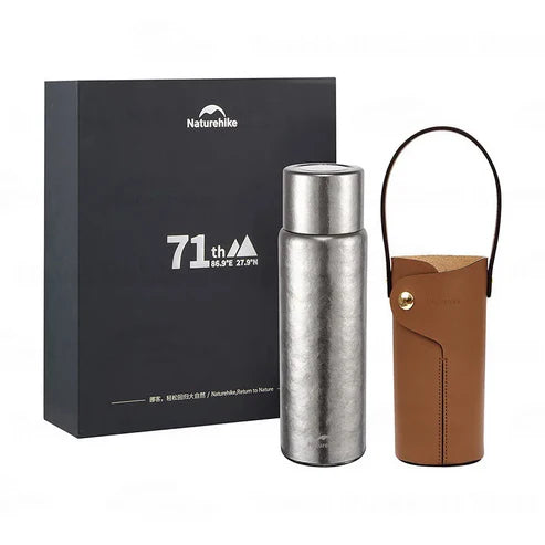 Naturehike Peak Titanium Thermos Cup - Silver (600ml)
