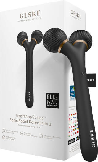 GESKE Face Care - Sonic Facial & Body Roller - 4 In 1 -Grey