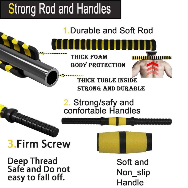 Hi-Tex 2 in 1 Adjustable Dumbbells Set - 15Kg