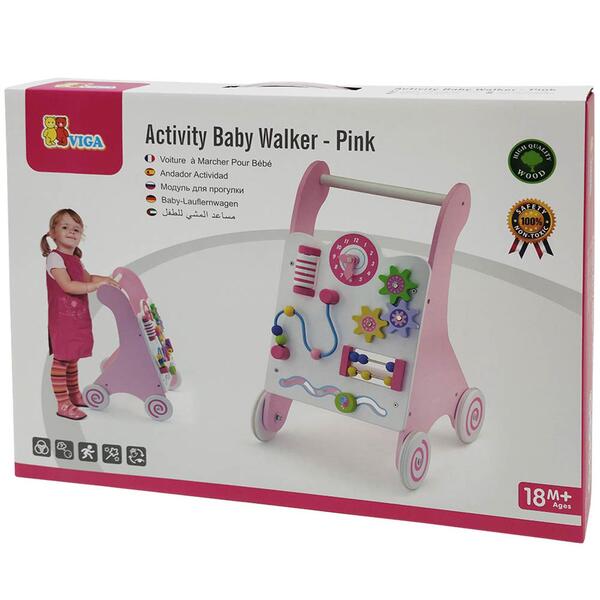 Viga Activity Baby Walker - Pink