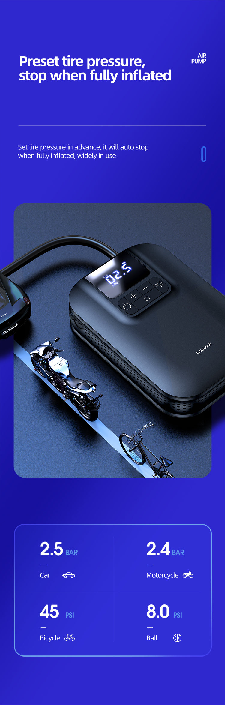 Usams Portable Air Compressor
