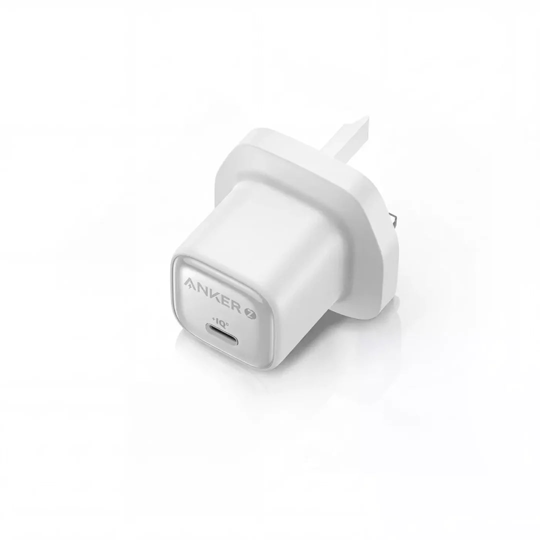 Anker Zolo Charger 20W GaN, USB PD (Power Delivery) with USB C Cable White