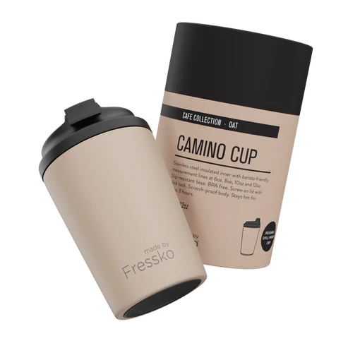Fressko Camino 340ml / 12oz Cup - Stainless Steel - Oat
