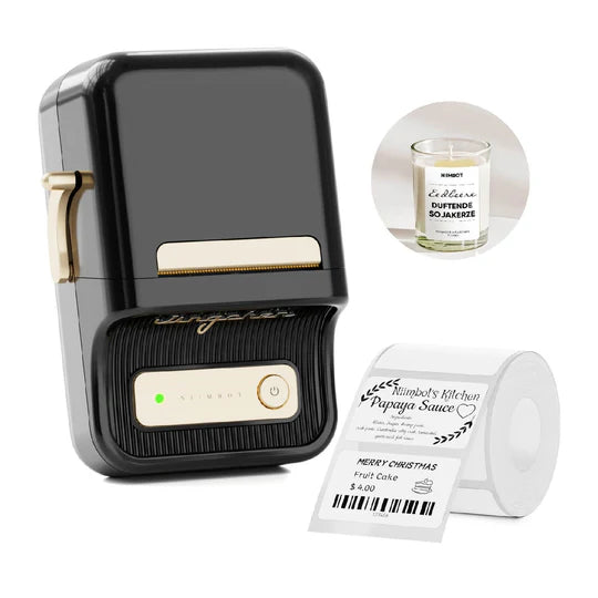 NIIMBOT B21 Portable Thermal Label Printer (Black)
