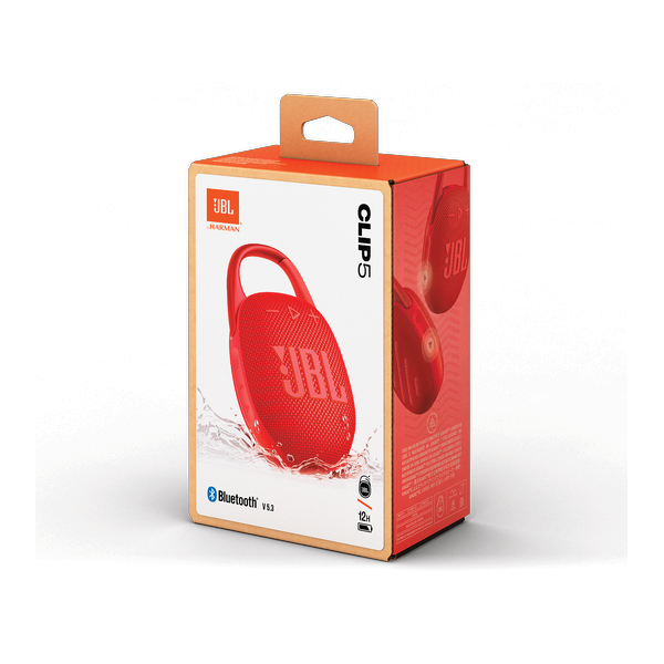 JBL Portable Bluetooth Speaker Clip 5 Red
