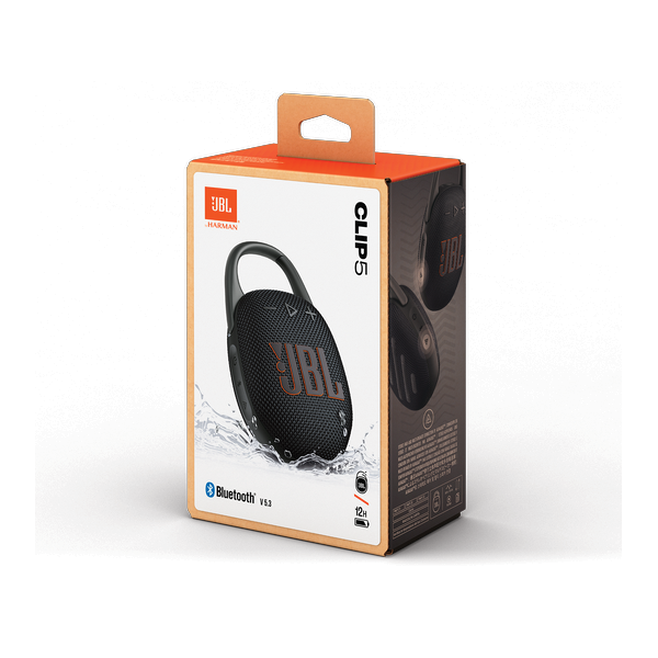 JBL Portable Bluetooth Speaker Clip 5 Black