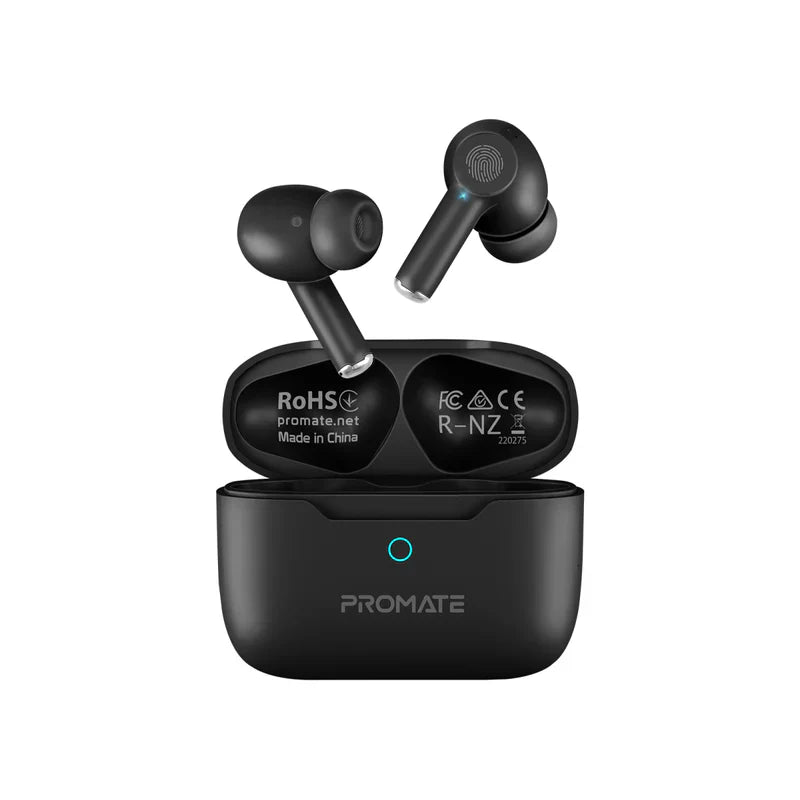 High-Definition ANC TWS Earphones with intellitouch - Black