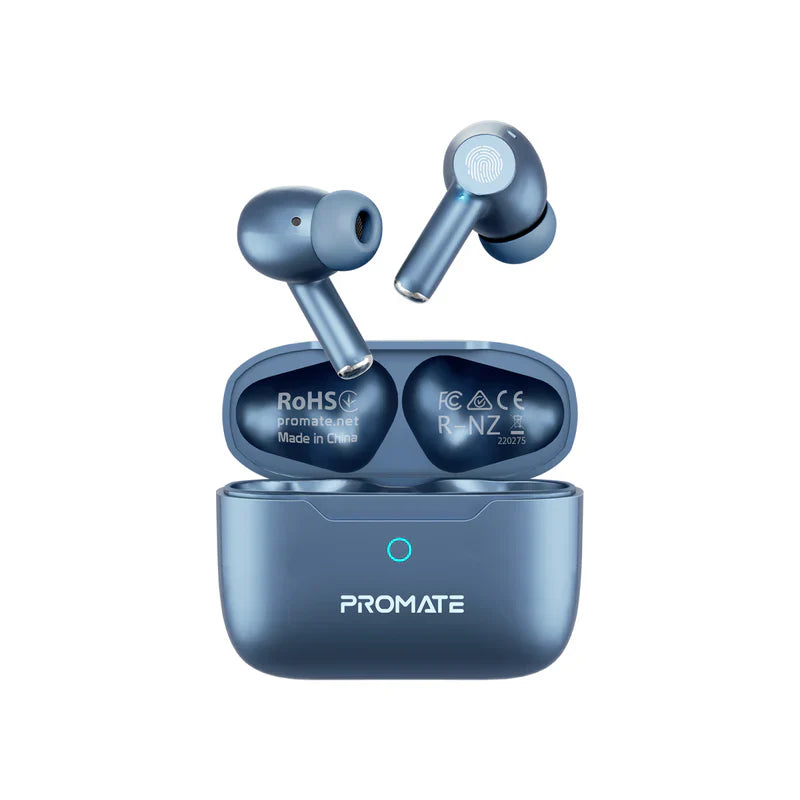 High-Definition ANC TWS Earphones with intellitouch - Blue