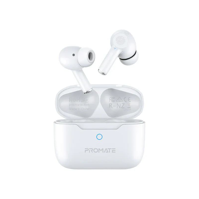 High-Definition ANC TWS Earphones with intellitouch - White