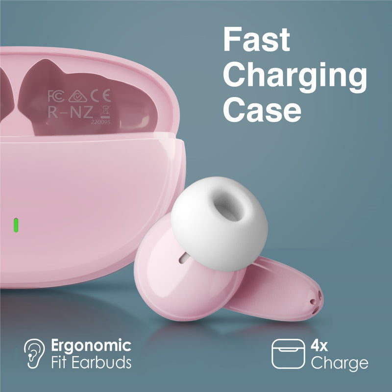 Promate Acoustic TWS Earphones - Pink - TJRVFES
