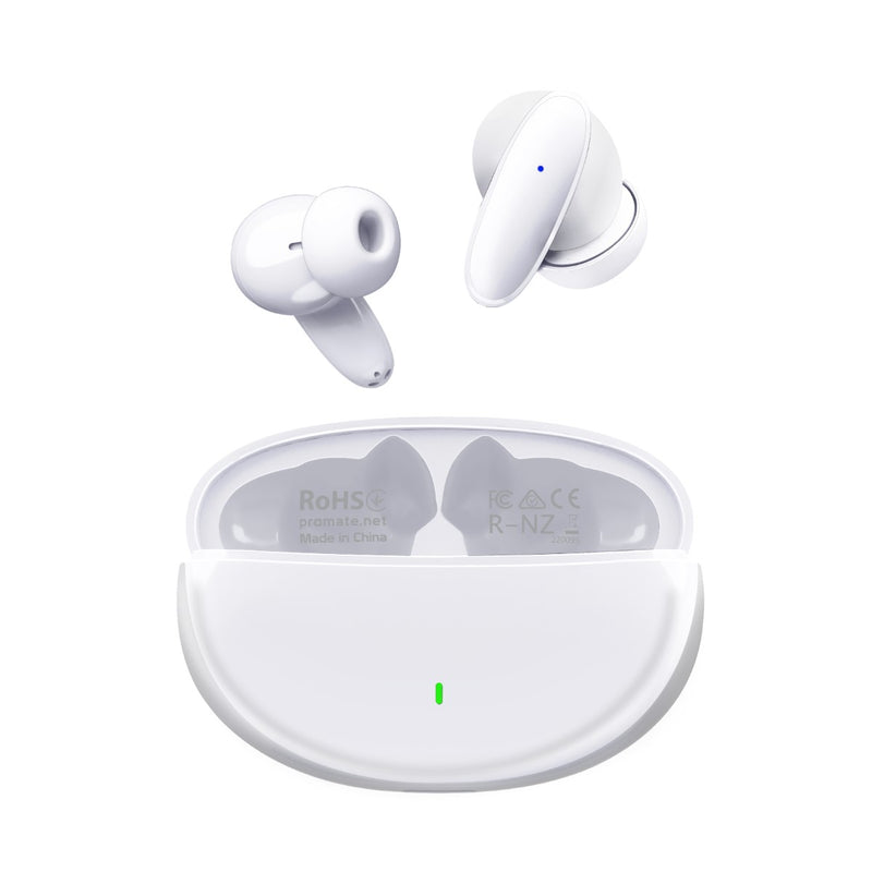 Promate Acoustic TWS Earphone - White - TJR5S4B