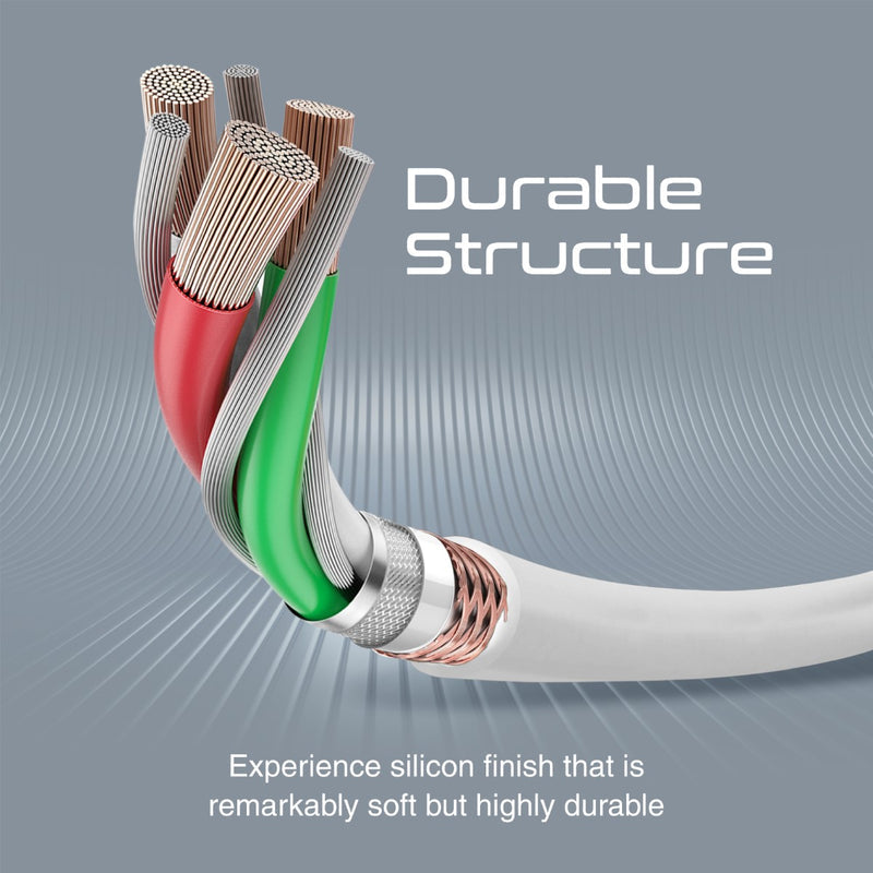 PROMATE Powerline -CI120 20W USB -C إلى كابل موصل البرق - أبيض - TJR59XJ