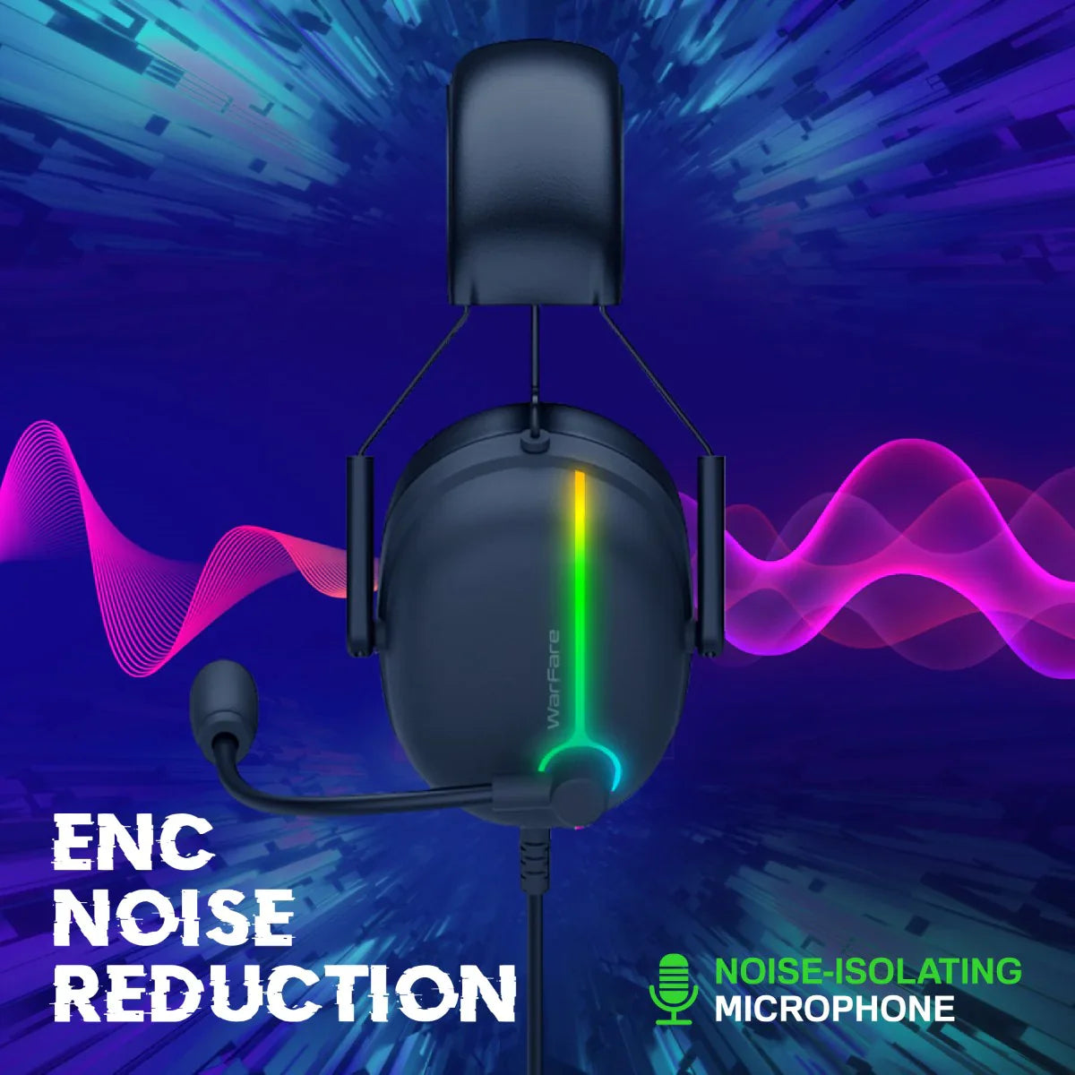 Vertux Extreme Performance 7.1 سماعة ألعاب الصوت المحيطة - Black - TJRN3Q7