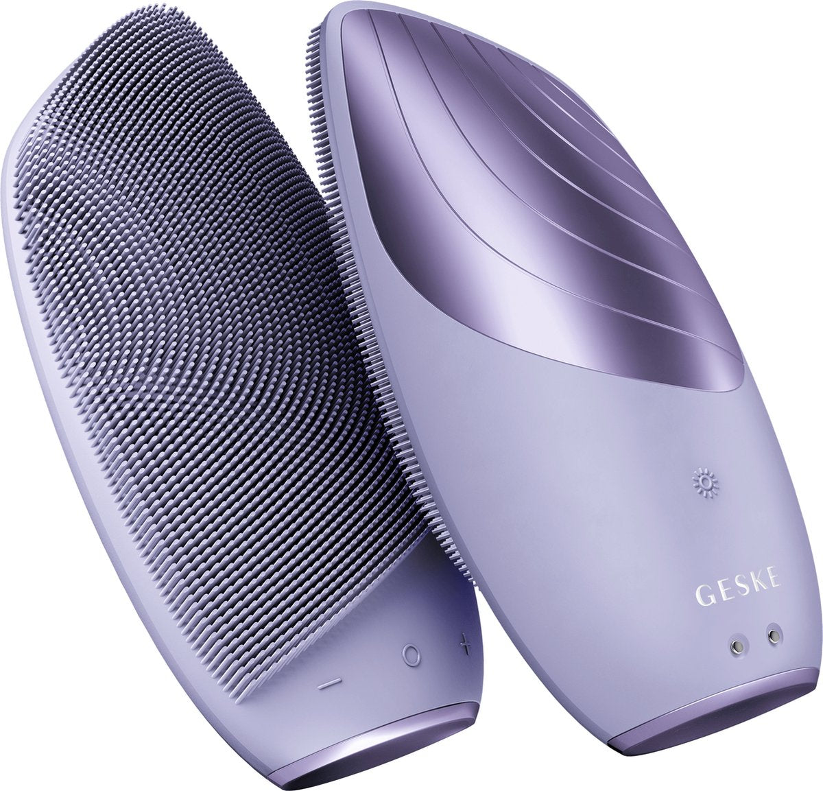 GESKE | Smart App Guided™ Sonic Thermo Facial Brush | 6 in 1 -Purple