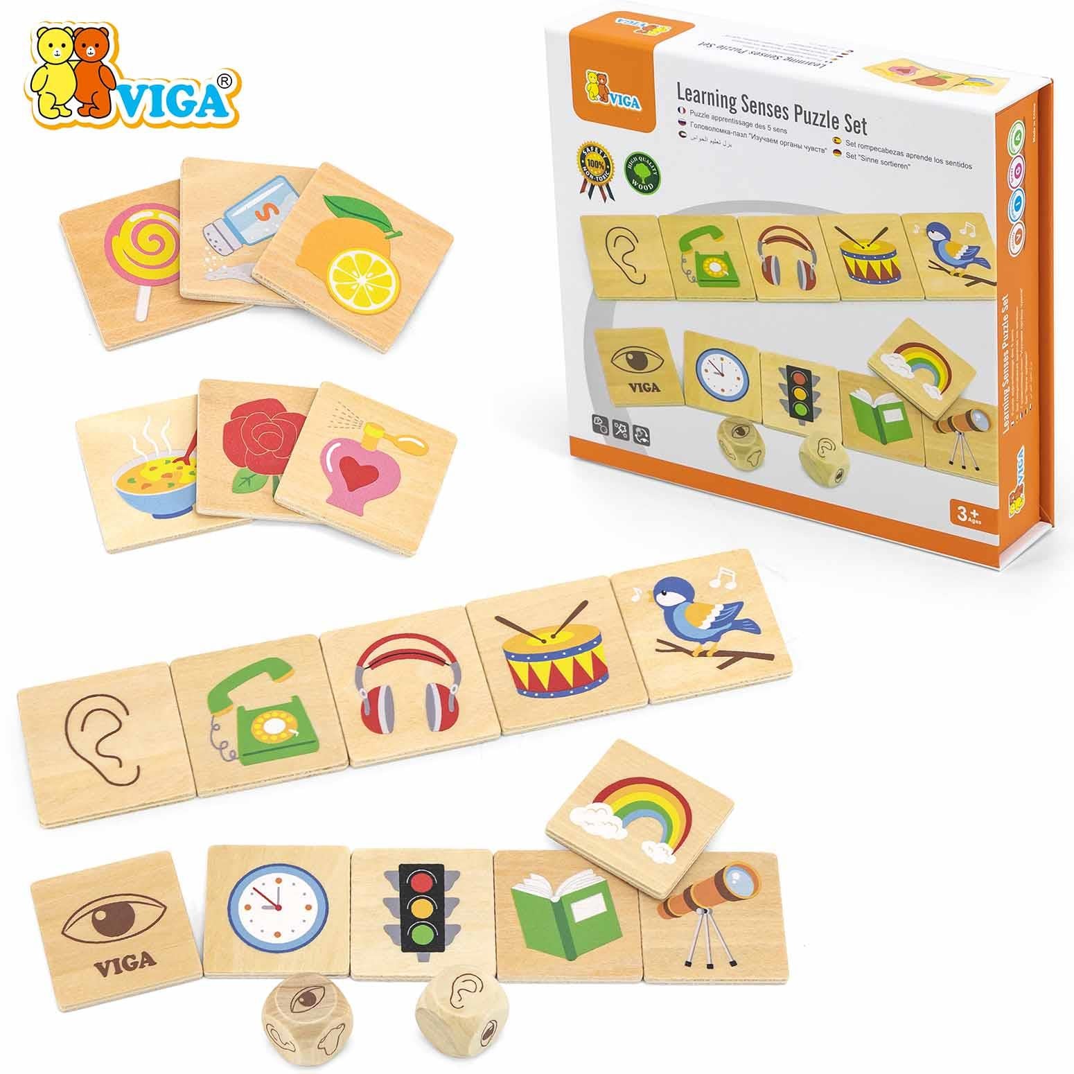 Viga Learning Senses Puzzle SetBox