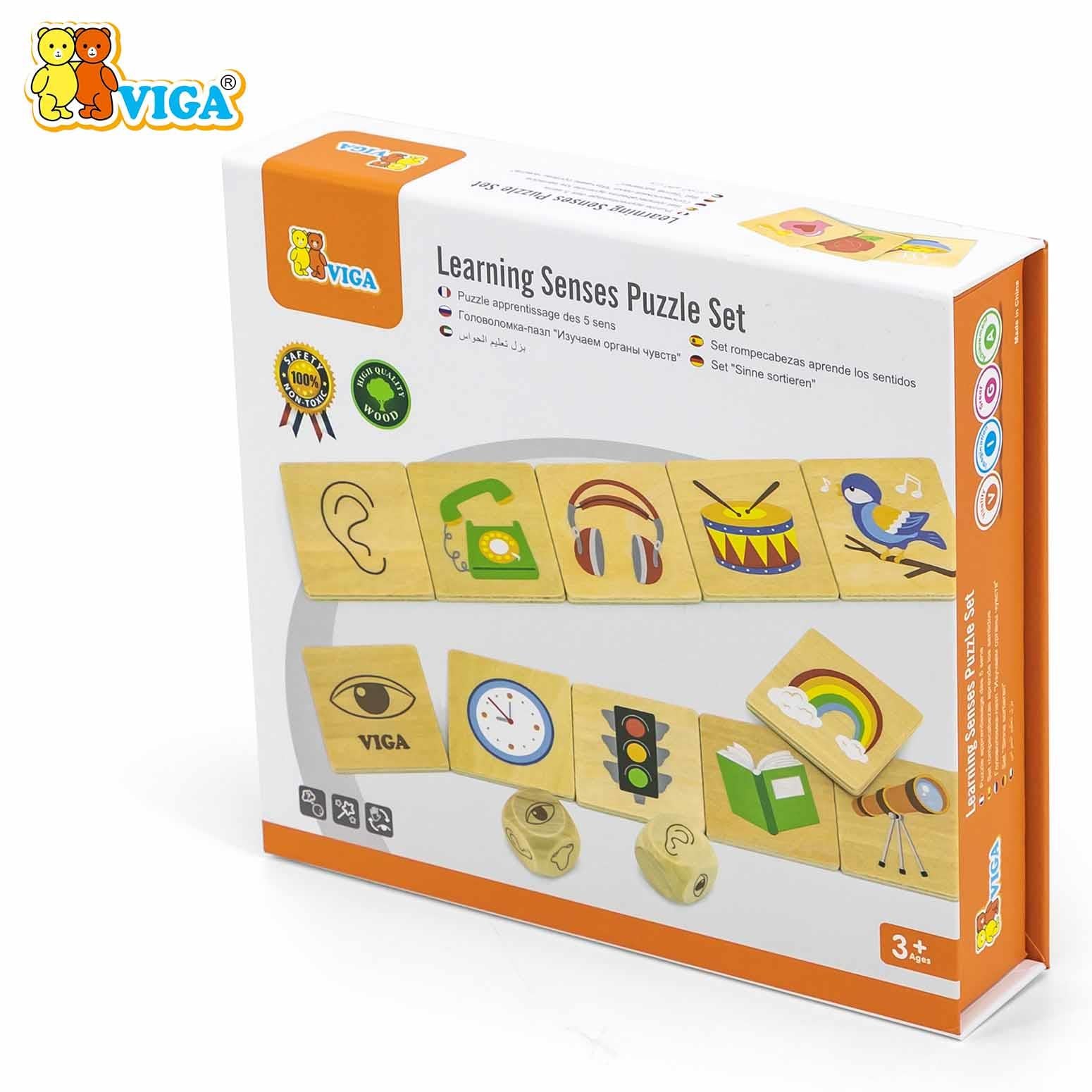 Viga Learning Senses Puzzle SetBox