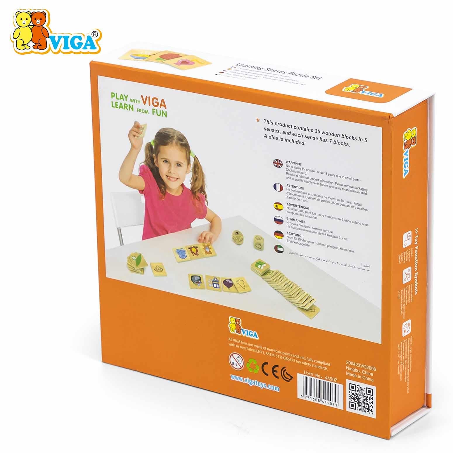Viga Learning Senses Puzzle SetBox